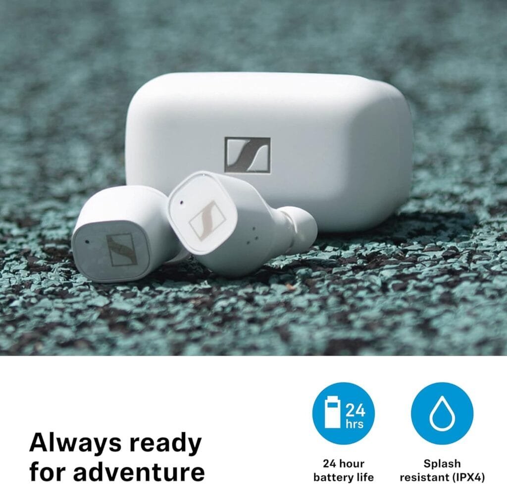 Sennheiser Auriculares CX Plus True Wireless intraaurales, Bluetooth con cancelación activa de ruido, controles táctiles personalizables, IPX4 y batería de 24 horas de duración